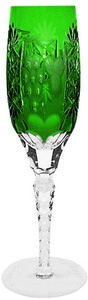 Ajka Crystal, Grape Emerald, Champagne Stemglass, 180 ml