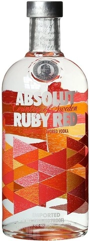 In the photo image Absolut Ruby Red, 0.5 L
