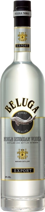 На фото изображение Белуга Нобл, объемом 0.7 литра (Beluga Noble 0.7 L)