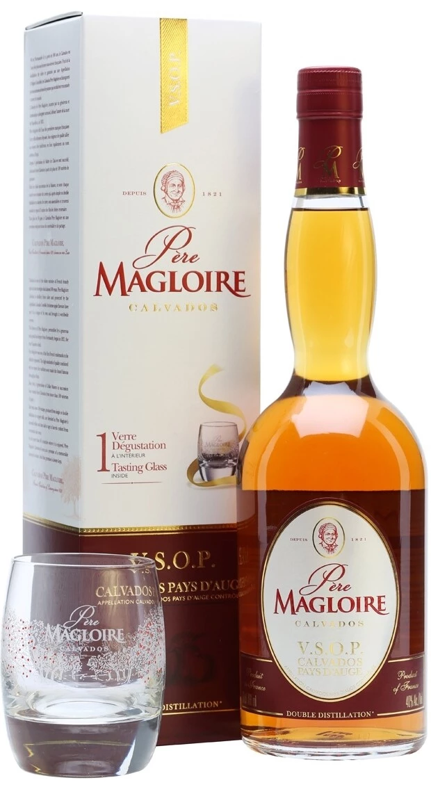 Calvados Pere Magloire VSOP, gift box with glass, 700 ml Pere