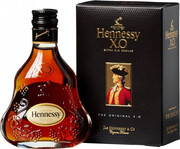 Hennessy X.O., with gift box, 50 ml