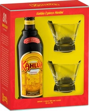 Kahlua, gift box with 2 glasses, 0.7 л