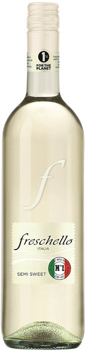 На фото изображение Freschello Semi Sweet White, 0.75 L (Фрескелло Семи Свит Уайт объемом 0.75 литра)