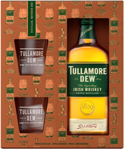 Виски Tullamore Dew, gift box with 2 glasses, 0.7 л
