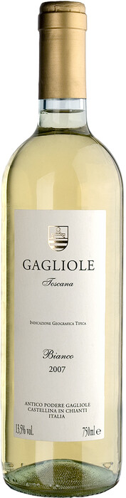 In the photo image Gagliole Bianco, Toscana, IGT, 2007, 0.75 L