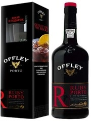 Offley Ruby Porto, gift box with a glass