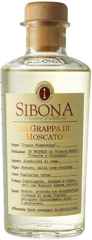 In the photo image Sibona, La Grappa di Moscato, 0.5 L