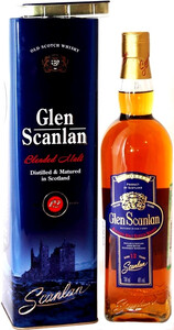 Glen Scanlan Pure Malt, 12 Years Old, gift tube, 0.7 л