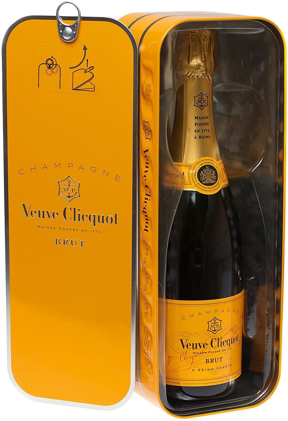 Rare Champagne Veuve Clicquot Limited Edition Metal Box 
