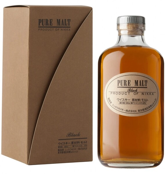Виски «Nikka» Pure Malt Black, в подарочной коробке, 0.5 л