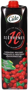 Сок Cido Premium, Cranberry nectar, 1 л