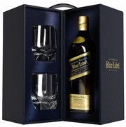 Johnnie Walker, Blue Label, with 2 glasses, 0.7 л