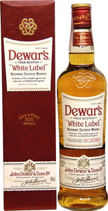 Dewars White Label, gift box, 1 л