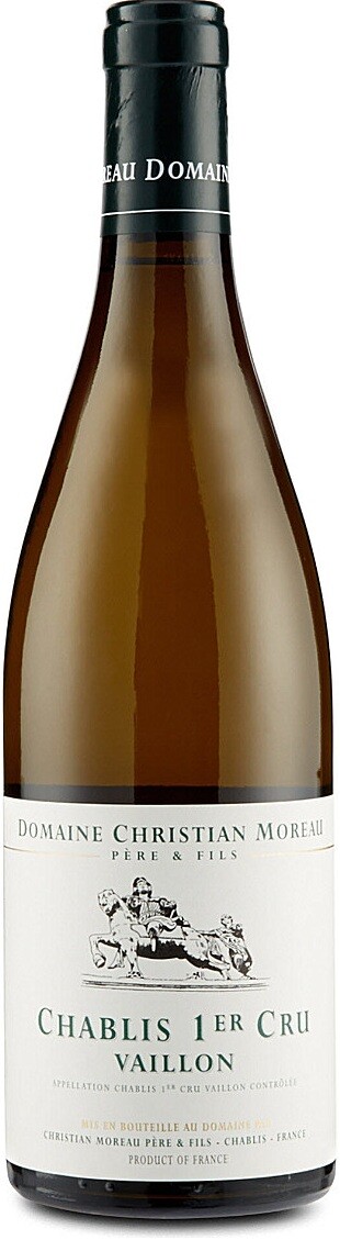 Wine Christian Moreau Pere et Fils, Chablis 1-er Cru Vaillon, 2012