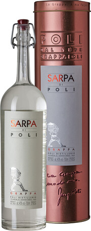 На фото изображение Grappa Sarpa di Poli, in gift box, 0.7 L (Граппа Сарпа ди Поли, в подарочной коробке объемом 0.7 литра)
