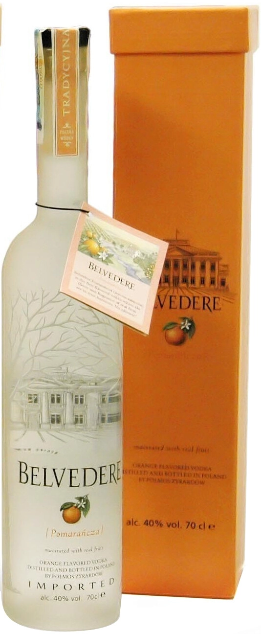 Vodka Belvedere Pomarancza, gift box, 700 ml Belvedere Pomarancza