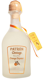 На фото изображение Patron Citronge, 0.75 L (Ликёр Патрон Ситронж, Патрон Ситрон объемом 0.75 литра)