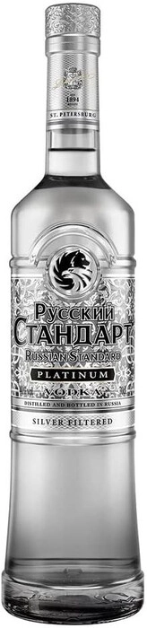 In the photo image Russian Standard Platinum, 0.5 L
