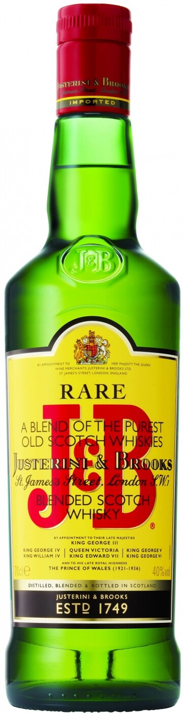J & B Rare Blended Scotch Whisky 350ml Bottle