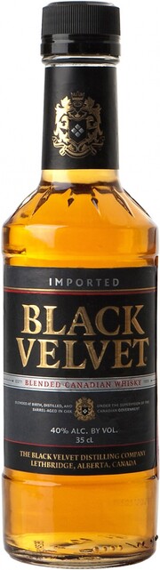 In the photo image Black Velvet, 0.35 L