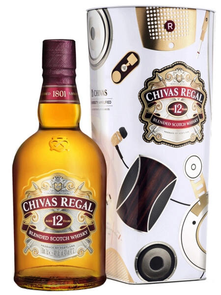 Виски «Chivas Regal» 12 years old, в металлической коробке, 0.7 л