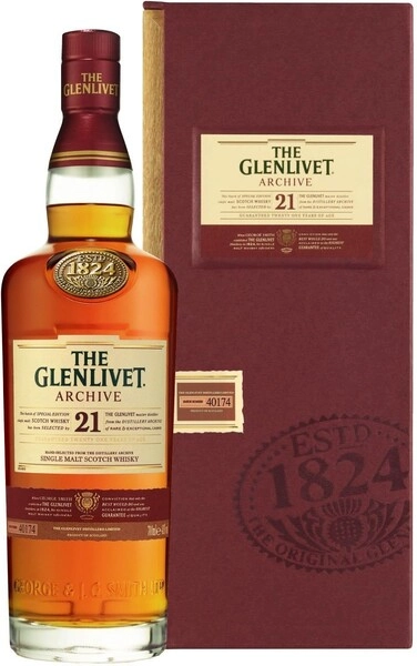 Виски «The Glenlivet» 21 Years Old, в деревянной коробке, 0.7 л