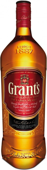 На фото изображение Grants Family Reserve, 3 L (Вильям Грантс Фамили Резерв в бутылках объемом 3 литра)