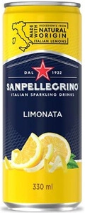 Минеральная вода S. Pellegrino Limonata, in can, 0.33 л