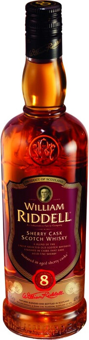 In the photo image William Riddell Sherry cask 8 years old, 0.7 L