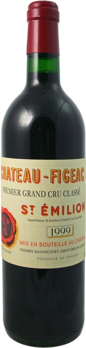 In the photo image Chateau Figeac Saint-Emilion AOC 1-er Grand Cru Classe 1999, 0.75 L