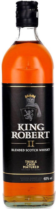 На фото изображение King Robert II, 1 L (Кинг Роберт II в бутылках объемом 1 литр)
