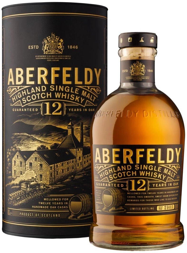 Aberfeldy 12 Year Old Single Malt Scotch Whiskey - Holiday Wine Cellar