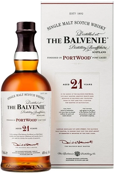 希少！！ The Balvenie PortWood 21年 シングルモルト Виски «Balvenie» PortWood 21 Years Old, в подарочной коробке, 0.7