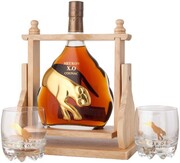 Meukow X.O., Sun on the rocks craddle with 2 glasses, gift box, 0.7 L