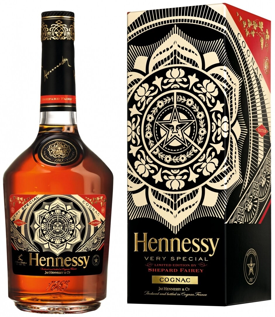 Cognac Hennessy V.S Limited Edition Shepard Fairey, gift box, 700
