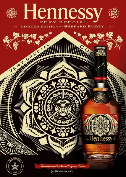 Коньяк Hennessy V.S Limited Edition Shepard Fairey, в подарочной