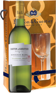 Barton & Guestier, Passeport Bordeaux Blanc, gift box with glass