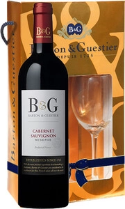 Barton & Guestier, Reserve Cabernet Sauvignon, Pays dOc IGP, gift box with glass
