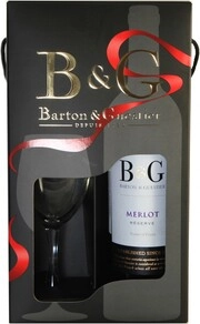 Barton & Guestier, Reserve Merlot, Pays dOc IGP, gift box with glass