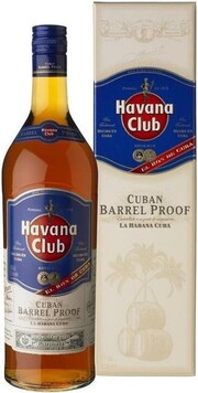 На фото изображение Havana Club Cuban Barrel Proof, 0.7 L (Гавана Клуб Барел Пруф, в коробке объемом 0.7 литра)