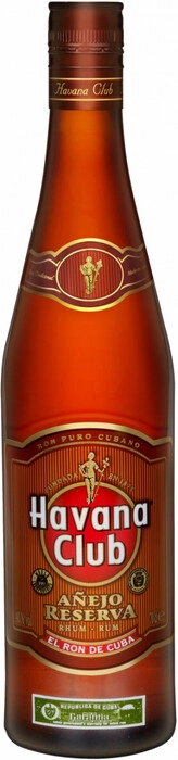 In the photo image Havana Club Anejo Reserve 5 Years Old, 0.7 L