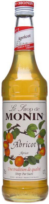 In the photo image Monin Apricot, 0.7 L