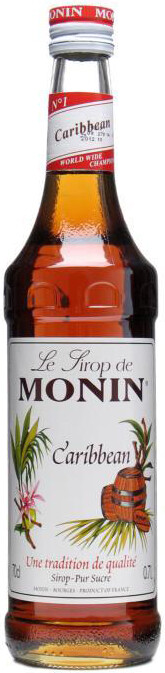In the photo image Monin Caribbean Rum, 0.7 L