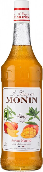 На фото изображение Monin Mango, 1 L (Монин Манго объемом 1 литр)