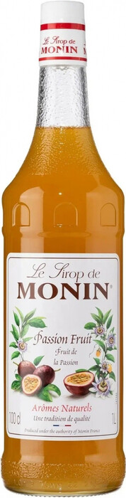 На фото изображение Monin, Passion Fruit, 1 L (Монин, Маракуйя объемом 1 литр)