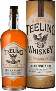 Teeling, Irish Whiskey Single Grain, gift tube, 0.7 L