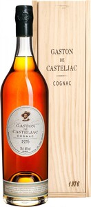 Gaston de Casteljac, Cognac AOC, 1976, wooden box, 0.7 л