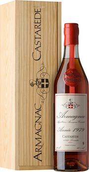 Суреттегі сурет Castarede Armagnac AOC, 1979, wooden box, 0.7 L