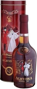Дагвино, Лезгинка КВ, декоративная бутылка, в подарочной тубе, 0.5 л