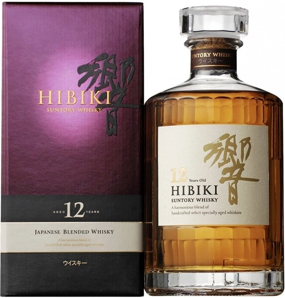 ウイスキー Hibiki 12 Years Old Japanese Whisky Виски Suntory, «Hibiki» 12 Years Old, в подарочной коробке, 0.7 л